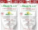 Leonflax 100% Αυθεντική καναδική σκόνη σπόρων λιναριού, όλα φυσικά, υψηλής περιεκτικότητας σε ίνες, συμπλήρωμα διατροφής για τη βελτίωση της πυγμής υγείας σας, Ωμέγα 3, 6 & 9, 18 Oz, τσάντα (1) (2)