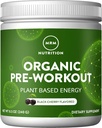MRM Beslenme Organik Pre-Workout Toz | Black Cherry Flavored | Superfoods + 150 mg Natural Caffeine + adaptogens | Temiz Enerji + Focus| Sağlıklı Kan Akışı | Vegan + Non-GMO | 20 Hizmetler