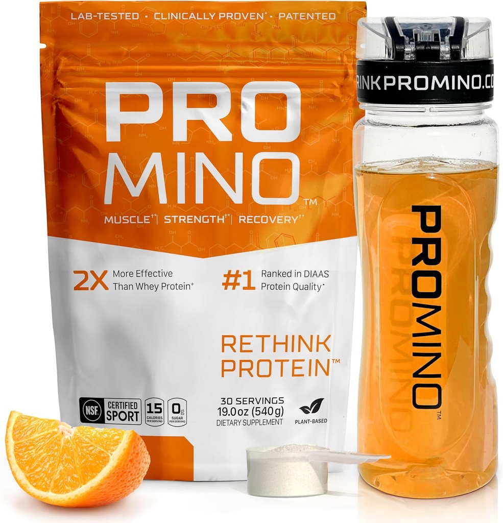 Proteinleri Yeniden Düşünmek, 2X Whey proteininden Daha İyi, Mega-Dose Leucine (EAA + BCAA), Ultra-Fast-Acting Muscle Recovery, NSF sertifikalı, Kas Even While Sleep* - Orange, 30 Servisler