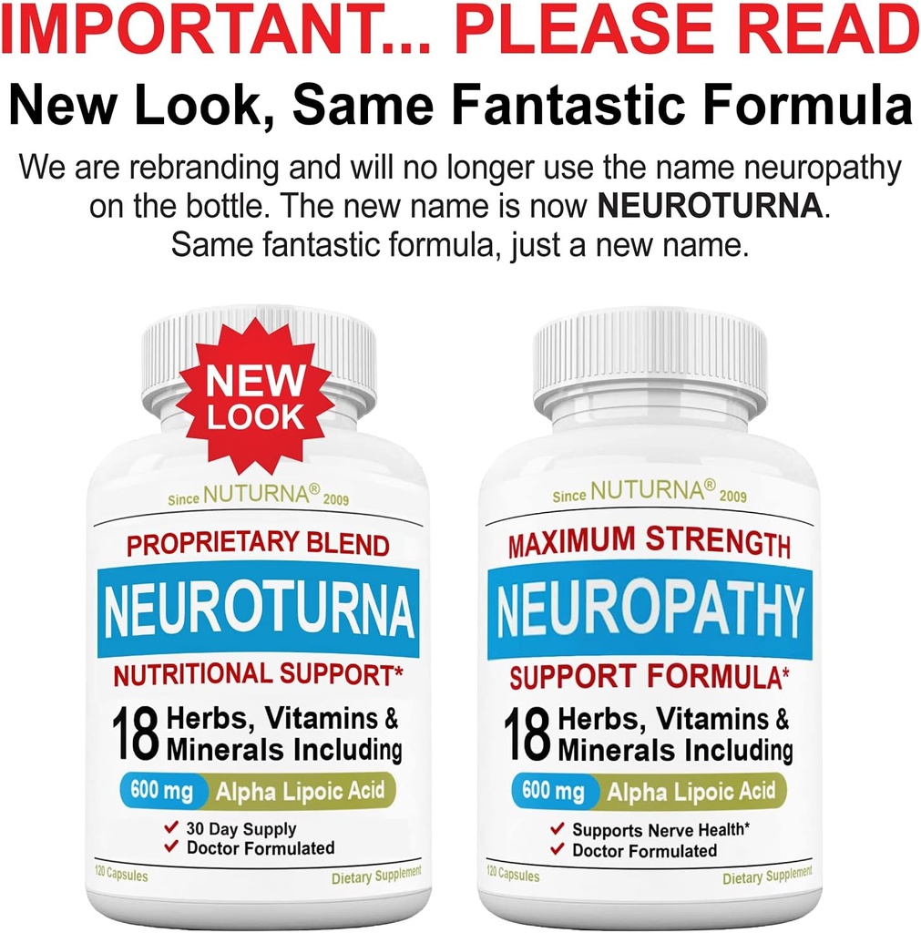 (3 Pack) Neuropati 600 mg Alfa Lipoic Asit ile Tamamlandı - Benfotimin, Peripheral, Ayaklar, El Parmakları Toe, En İyi Az Güçlü Doğal Yeni Vitaminler - 360 Caps, 90 Günler