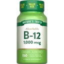 Doğanın Gerçek Vitamini B12 | 1000 mcg | 150 Softgels | Non-GMO & Gluten Free Supplement Supplement