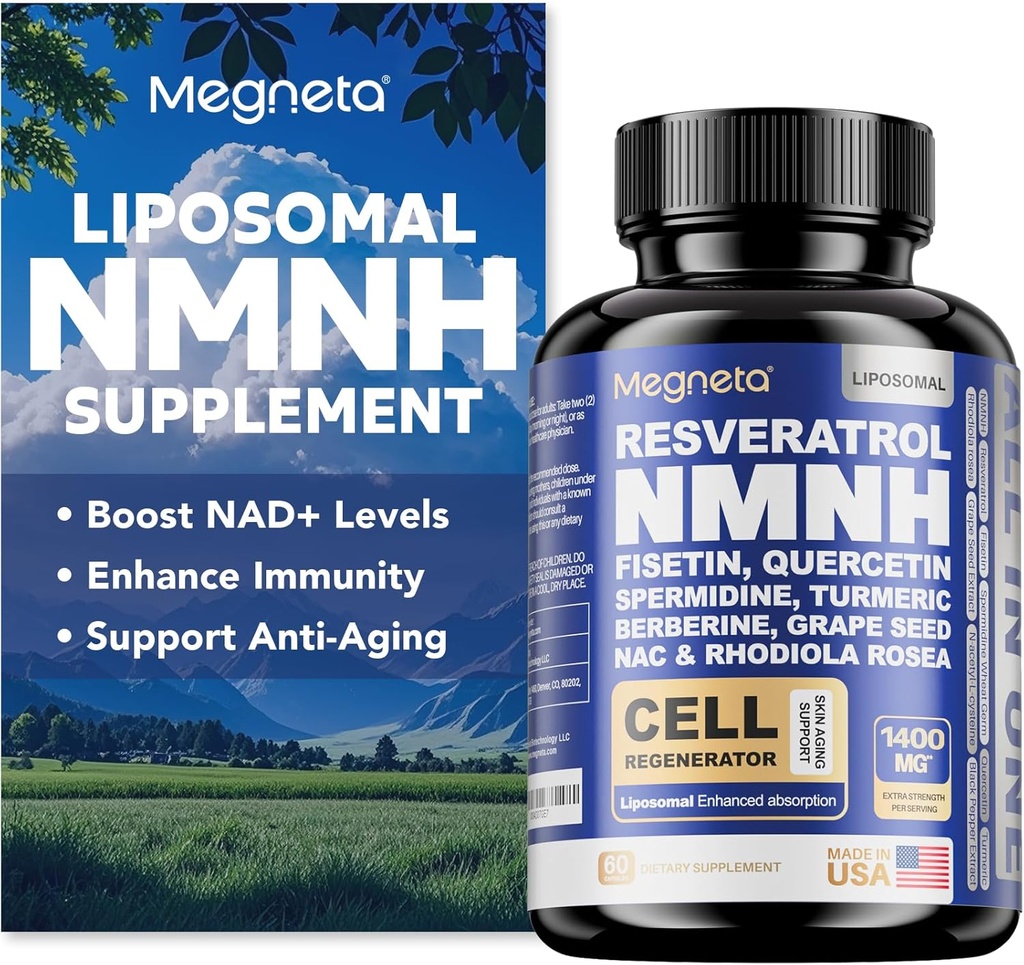 NMNH συμπλήρωμα - 500mg ανά υπηρεσία, ενισχύει NAD+ Επίπεδα, NAD συμπλήρωμα υποστηρίζει ανοσοποιητική υγεία & κατά της γήρανσης, 60 κάψουλες
