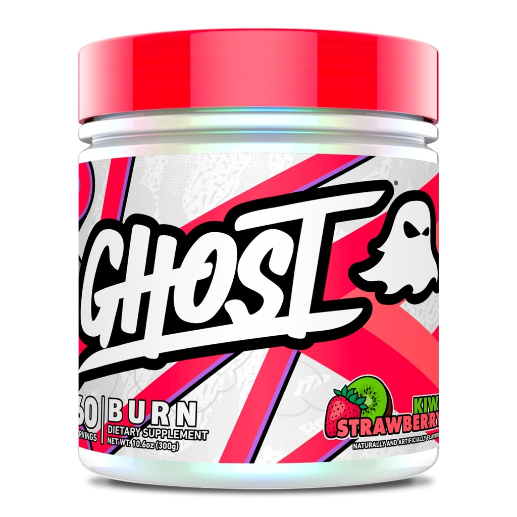 GHOST Burn Kilo Yönetimi Toz, Kiwi Strawberry (60 Hizmet) - Erkekler ve Kadınlar için Metabolism & Enerji Desteği Tamam - Doğal Caffeine, L-Carnitine & L-Tyrosine - Soy & Sugar-Free, Vegan