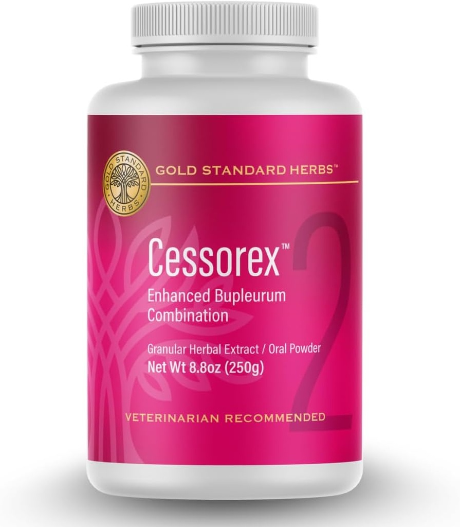 Cessorex Antivirüs Relief and Skin Immune Function Support Supplement for Dogs by Gold Standard Herbs, All Natural Bupleurum Kombine, 250 gram Toz Toz