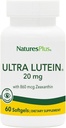 NaturesPlus Ultra Lutein 20 mg - 60 Softgels - Sağlıklı Göz Fonksiyonu için Beslenme Desteği - 60 Hizmetler