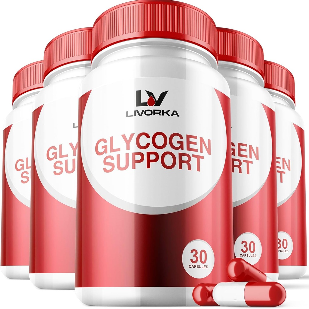 5 Pack - Glycogen Support, Wonderfix Glycogen Control Advanced Formula, Glycogen Capsules, Glycogen Fix with Powerful Materialss, 30 Capsules Per Şişe 150 Days