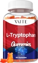 L Tryptophan 1000 mg Gummies - Olumlu Bakış için Chewable Supplement, Calm Support & İç Denge, 60 Vegan Gummy to Vice Restful Nights, Support mental Focus & Encourage Peaceful Sleep