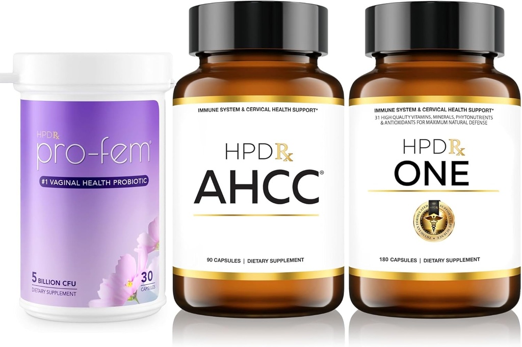 HPD Rx AHCC, Pro Fem, & ONE Bundle for Women
