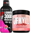 PROSUPPS L-Carnitine 3000 Stimulant Free Liquid Shots (Berry) Dr. Jekyll Signature Intense Focus, Energy & Pumps Pre-Workout Powder (Strawberry) Bundle