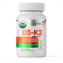 LIVEGOOD Organic D3 K2 Supplement 2000 IU, Κάψουλες Vegan με MK-7, Καθαρή Βιταμίνη D3 με K2 για το ανοσοποιητικό, και υποστήριξη οστών Made in the USA Organic D3 K2 Formula (60 Count)