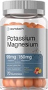 Horbäach Pyum Magnezyum Supplement Gummies | Peach Strawberry Flavor | 70 Kont | Vegan, Non-GMO ve Gluten Free Formula