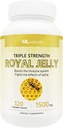 ML Naturals Royal Jelly 1500mg 120 κάψουλες λαχανικών, ισοδύναμες με 6% (27mg) 10-HDA. Freeze-Dried, Χωρίς γλουτένη, NSF-Certified & cGMP- Compliant