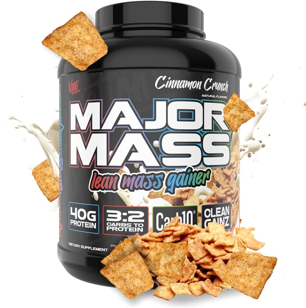 VMI Sports | Major Mass Lean Mass Winer | Mass Winer Protein Tozu için | Kilo Vermek Kadınlar için Toz | Kilo Vermek (Cinnamon Crunch, 4 Pound)