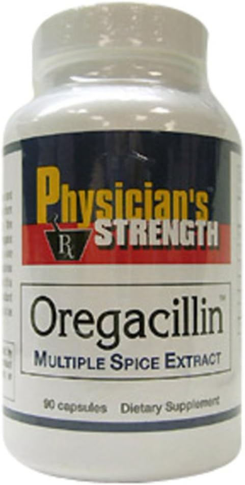 Physician's Strength Oregacillin - 90 Capsules - Multiple Spice Extract - Respiratory Health Support - 90 Servings