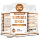 Tamamen Optimal Termogenik Fat Burner for Women - Advanced Metabolism Support & Energy Branson - Doğal Malzemeler, Vegan-Friendly, Non-GMO - 60 Capsules