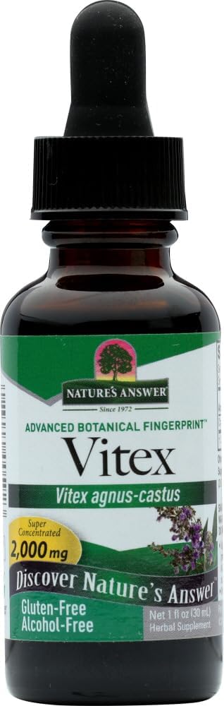 Nature's Answer Vitex Berry Alkol Free 1 Ounce ( 2 Pack) | Kadın Hormonal Denge | Mensural Destek | Menopause & Ferttitude Supplement Supplement Supplement Supplement Supplement