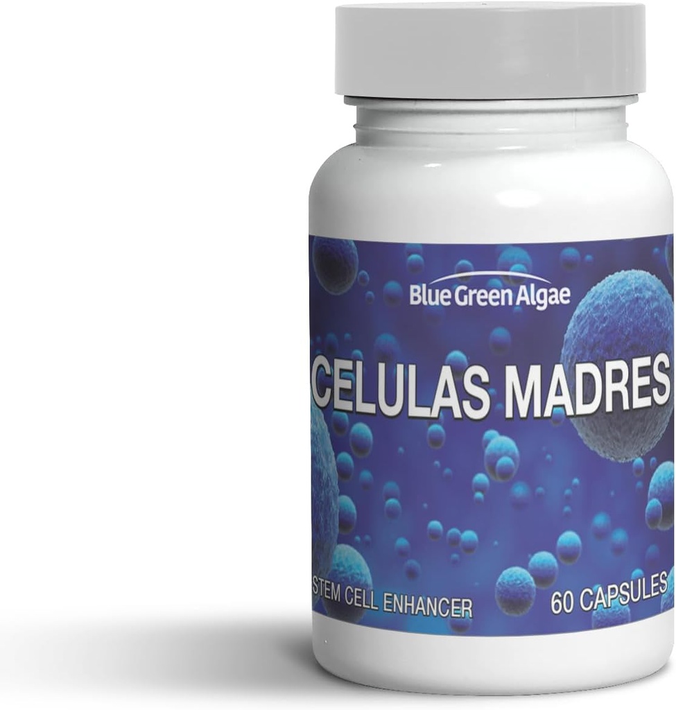 Stem Cell - Celulas Madres συμπλήρωμα για την καταπολέμηση της γήρανσης & μακροβιότητας, μη ΓΤΟ, Γλουτένη-ελεύθερο, κάψουλες χορτοφάγων, 60 κόμης