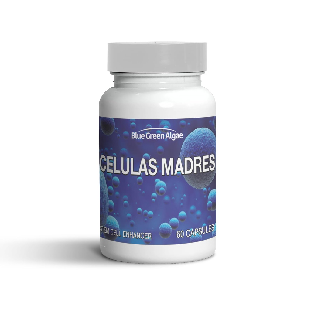 Stem Hücre - Celulas Madres Anti-Aging & Longevity, Non-GMO, Gluten-Free, Vegetarian Capsules, 60 Count
