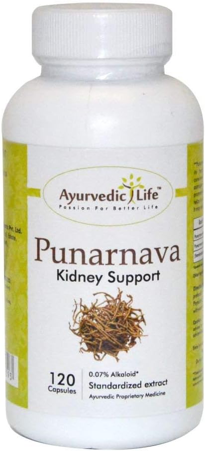 Herbal Punarnava Capsules 350 mg Capsules, Natural, Supports Kidney Function, Gut Health & Health Digestion -120