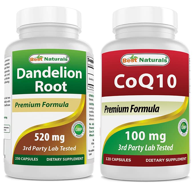 En İyi Doğallar Dandelion Root 520 mg & COQ10 100 mg