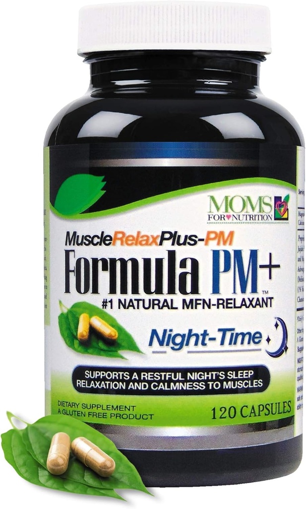 All Natural Muscle Relax Formula PM Plus - Πάνω από 1.150 Milligram Υποστήριξη - Night-Time Relaxer - Μέγιστη δύναμη Φυσικό Χαλαρωτικό - Κάψουλες (120 Count)