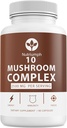Mushroom Supplement 2500 mg - 90 Capsules - 10 Mushroom Master Mix - Lions Mane Reishi Cordyceps Chaga Maitake, Shitake Türkiye Tail Mushrooms Supplements Mushroom Kompleks Capsules