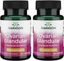 Swanson Ovarian Glandular - Doğal Supplement Kadın Glandular Sağlık ve Denge Desteği - Premium Bovine Tound to Support Wellness - (60 Capsules, 250mg Her) (2 Pack)