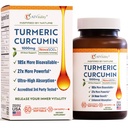 A1Vitality NovaSOL Turmeric Curcumin 1000 mg - Klinik olarak Proven 185x Aborpsiyon - Ortak Konfor, Hareketlilik ve Genel Wellness - Non-GMO, Doktor Formula, 60 Softgels.