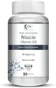 Genric Niacin Vitamin B3 Capsules - Flush, Non-GMO, Gluten Free -90 Capsules