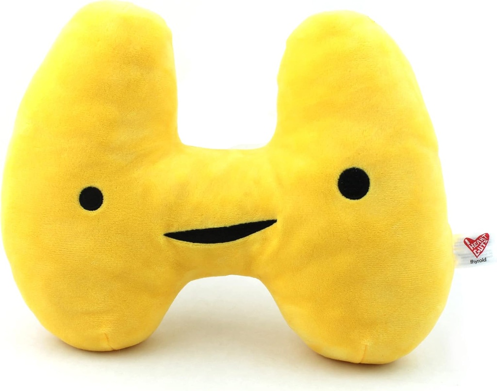 I Heart Guts Thyroid Plush - Θυρεοειδής Υποστήριξη Γεμισμένο Παιχνίδι για Θυρεοειδεκτομή Δώρο Χειρουργικής, Υποθυρεοειδή Δώρα