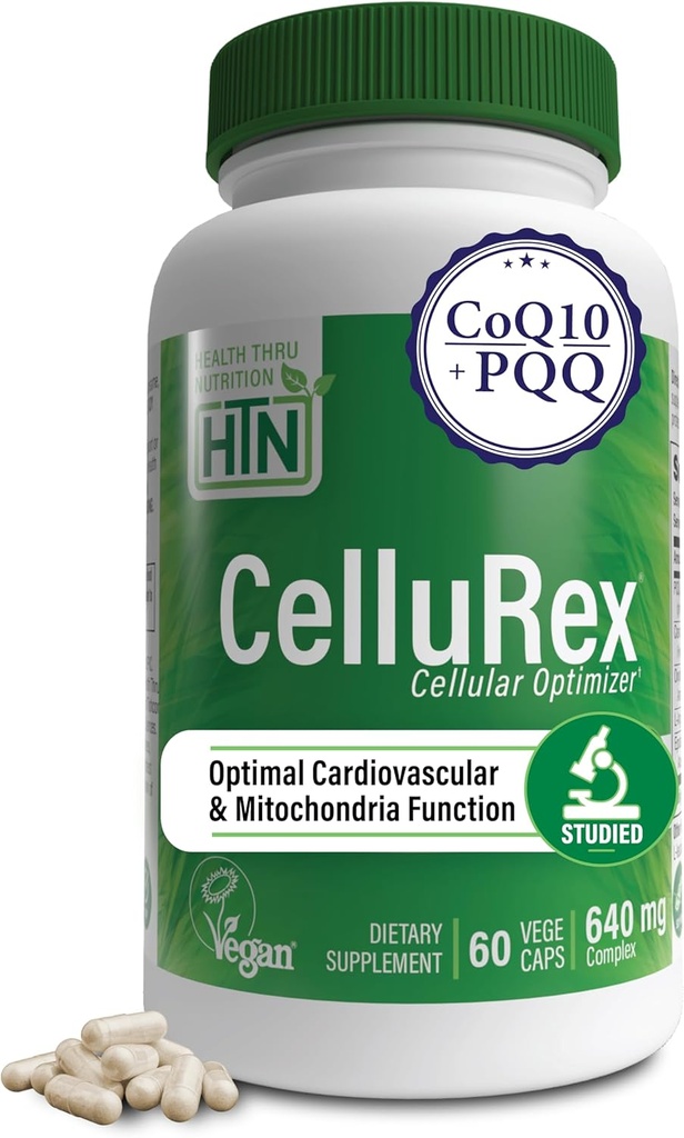 Sağlık Thru Beslenme CoQ10 Plus PQ ve Red Spinach | Hücre | Hücre | Hücreler Beyin Circulation Energy ve Mitochondria Function Desteği için optimize | sertifikalı Vegan | Non-GMO ( 60)