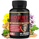 BMVINVOL Horny Goat Weed Capsules with Maca, BTC, Tribulus Terrestris, Ashwagandha, Black Pepper - 90 Count for 3 Ay Supply