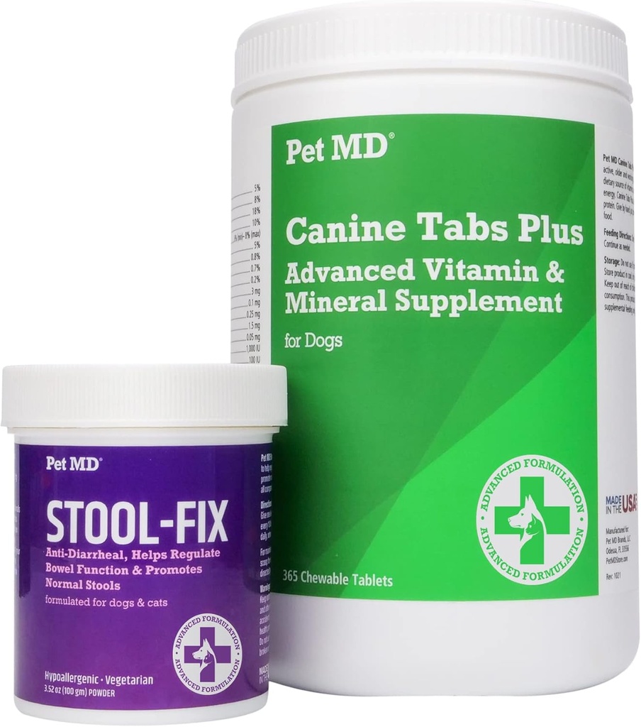 Κατοικίδια ζώα MD Canine Tabs Advanced Multivitamin & Stool Fix