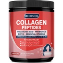 Multi Collagen Peptides Powder with Probiotics - Type I II III V X - Hydrolyzed Collagen Peptides with Multivitamins, Hyaluronic Acid & Biotin - Υποστήριξη Δερμάτινων Δερμάτινων Καρφιών & Gut, 35 Υπηρεσίες