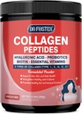 Probiyotikler ile Multi Collagen, Toz - Tip I II III V X - Hydrolyzed Collagen, with Multivitamins, Hyaluronic Acid & Biotin - Support Skin Hair Nail Joints & Gut, 35 Servisler