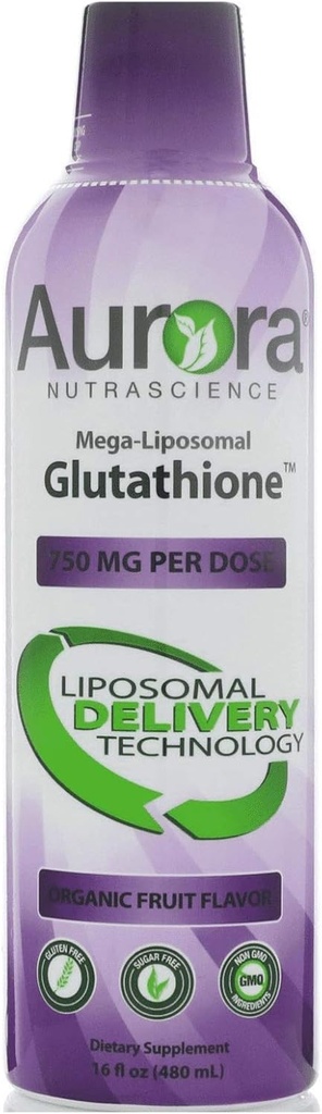 Aurora Mega-Liposomal Glutathione - 750 MG - Fruit (16 Fluid Ounces)