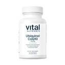 Vital Nutrients Ubiquinol CoQ10 100 mg | Aktif Coenzyme Q10 | Potent Antioksidan Kariovascular ve Beyin Sağlığına Destek * | Gluten ve Dairy Free | 60 Vegetarian Softgels