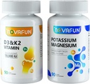Kalsiyum çinko ve D3 K2 Vitamin Tamamları Kalp, Kemik, Kas Sağlığı için Paket