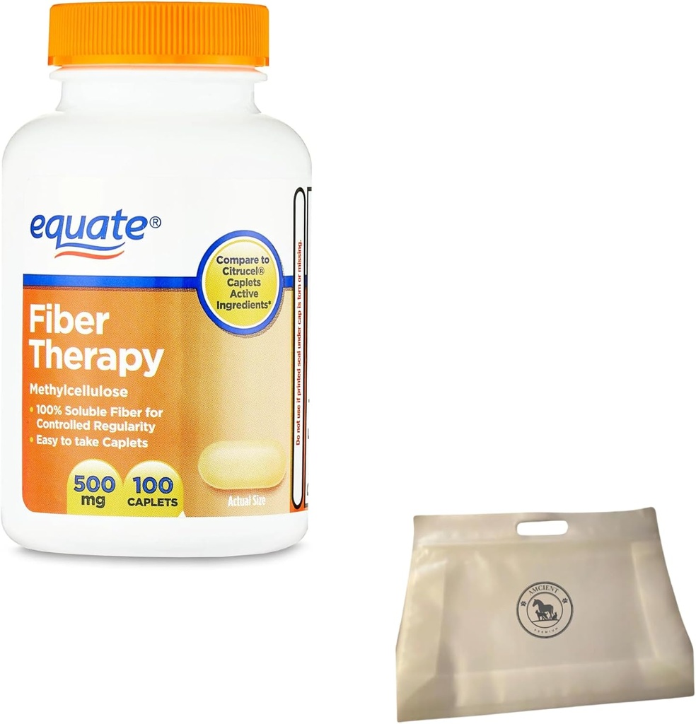 Equate Fiber Terapi Medensel Fiber Caplets 500 mg 100 Kont (Pouche ile 1) Sche