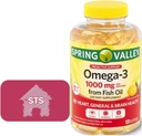 Spring Valley Omega-3, Fish Oil, 1000 mg, 120 Count + STS Style.