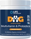 Life Extension Dog Multivitamin & Probiyotiks - Dog Food Supplement for General Health, Digestion and Immune Support - Vitamins, Probiyotik Mix, Colostrum (Bovine) - 90 Soft Chews