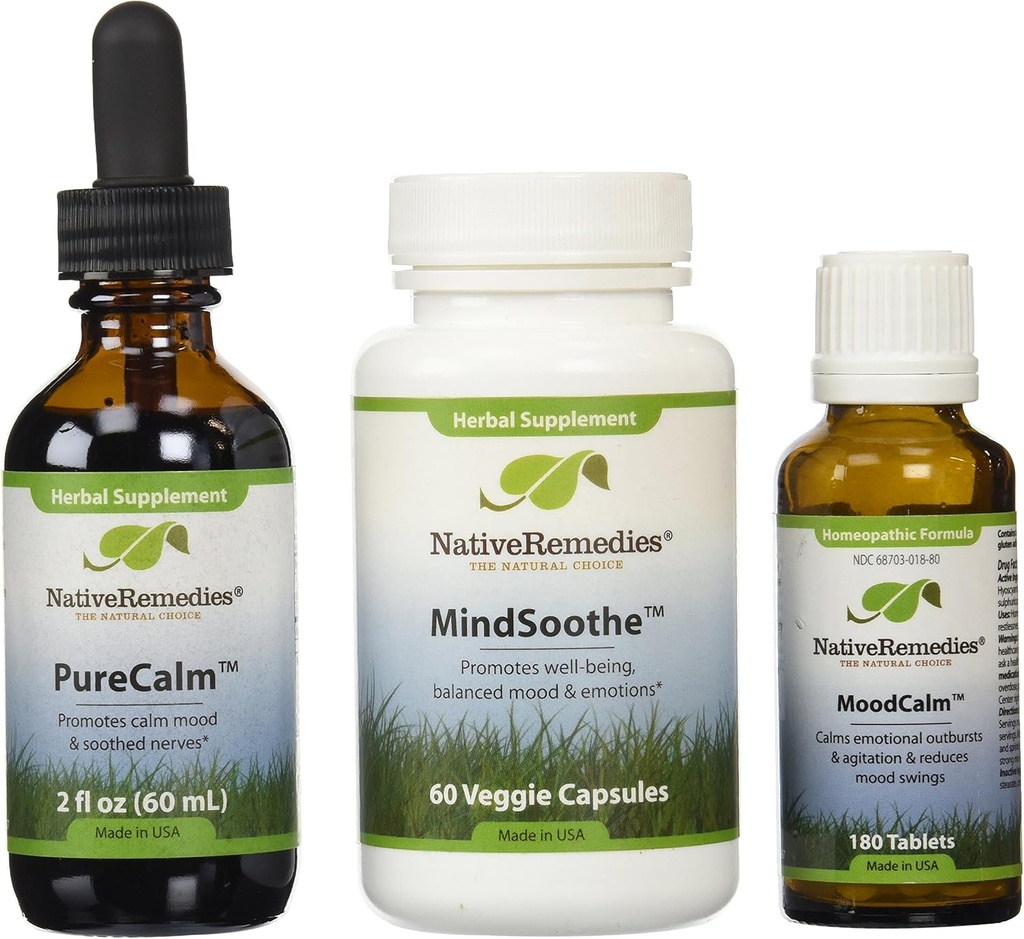 Yerli Remedies Moodcalm; Mindsoothe And Purecalm Ultrapack (her biri) 0,5 Birim