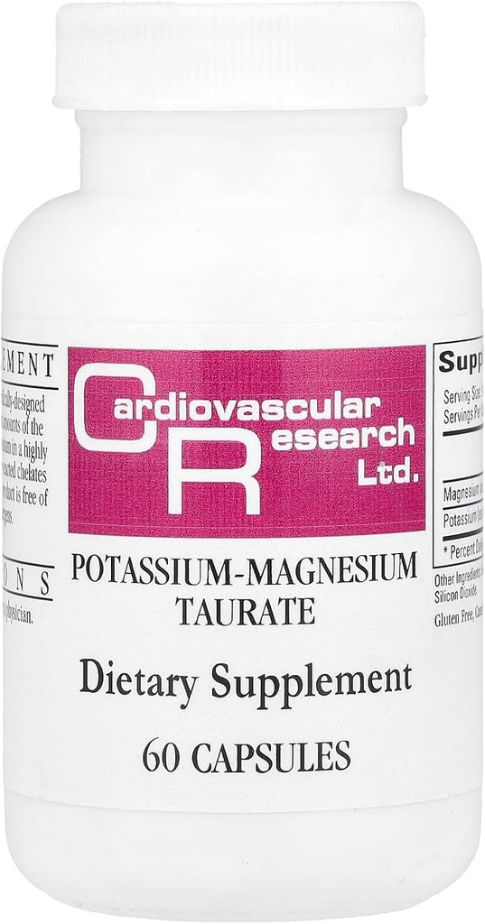 Cardiovascular Araştırma Magnezyum-Pyum Taurate 60 Kont