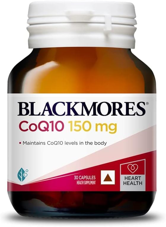 Blackmores CoQ10 | Avustralya'nın En Güven Edilen Vitamin Markası | Boosts Heart Health & Energy | High Abxia | 150 mg, 30 kapsülün Paketi
