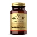Solgar Vitamin D3 (Cloncalciferol) 55 mcg (2200 IU), 50 Sebze Kapsülleri - Sağlıklı Kemikleri ve Dişleri Korumaya Yardımcı - Immune System Support - Non-GMO, Gluten Free, Dairy Free, Kosher - 50 Hizmet