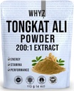 WYZ Tongkat Ali Powder 113g, Pure Longjack 200:1 Extract Eurycoma Longifolia συμπλήρωμα σκόνης για την αυξημένη φυσική απόδοση και την ευεξία, Longjack Tongkat Ali για άνδρες και γυναίκες, 323 εξυπηρετεί