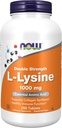 Şimdi Gıdalar Tamamlıyor, L-Lysine (L-Lysine Hydrochloride) 1000 mg, Double Strength, Amino Asit, 250 Tablet