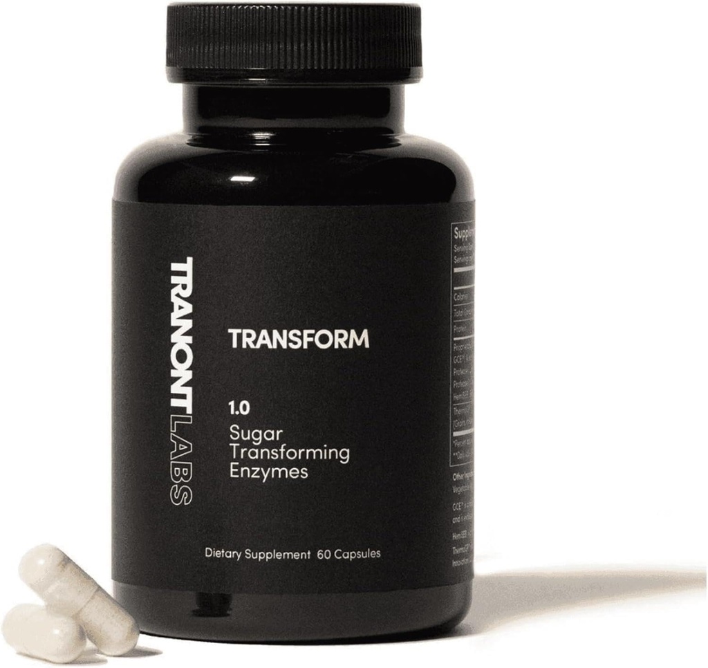Tranont Dönüşüm | 60 Capsules | Destekler Genel Sağlık ve Cilt Bakımı Destekleyebilir | Enerji ATM Supplement | Plant-Based Enzymes for Health and Wellness | Supports mental Clarity and Focus