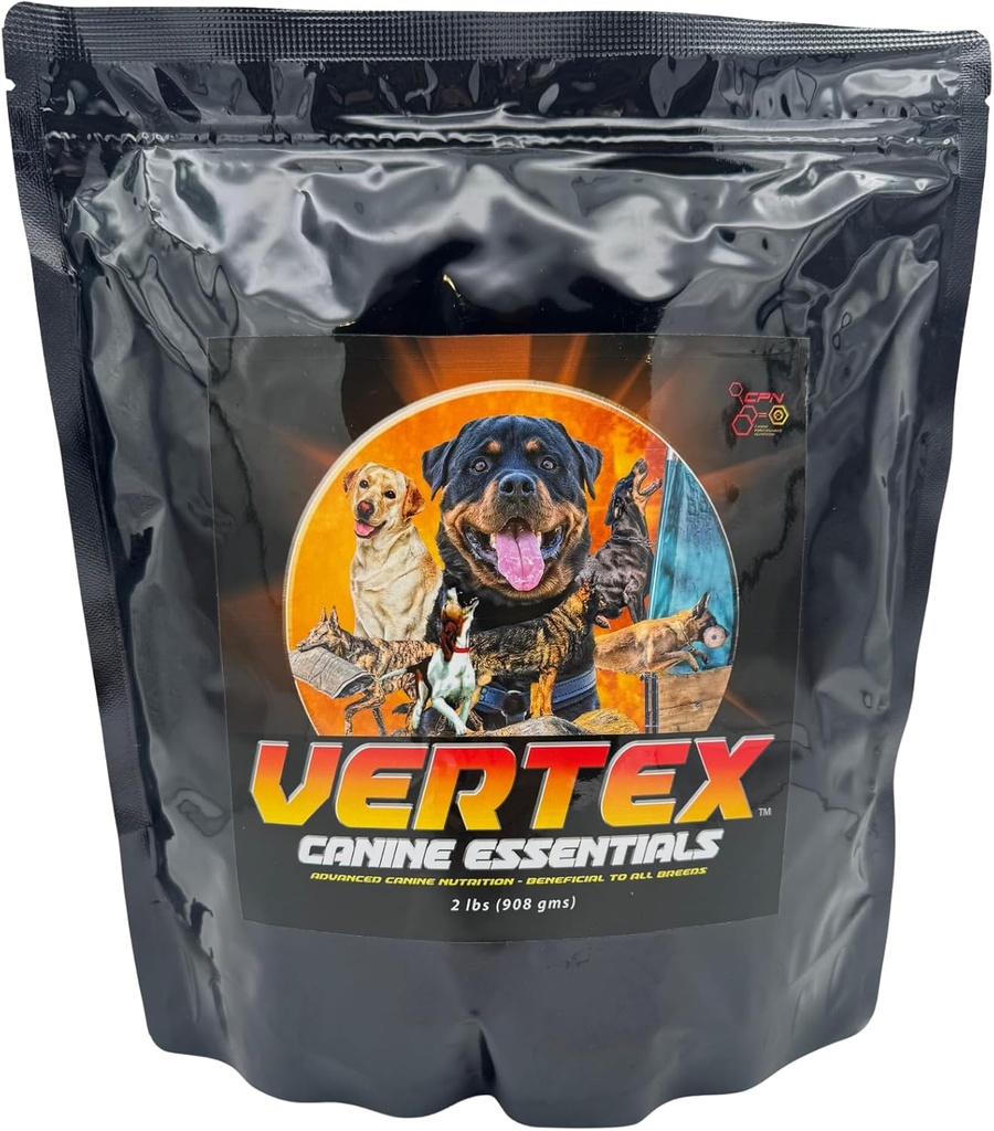 Vertex συμπλήρωμα σκύλου υψηλής απόδοσης – προκατασκευασμένο συκώτι, ορός γάλακτος και πρωτεΐνη αυγών – Υποστηρίζει τους μυς, την αποκατάσταση, τη γονιμότητα, την πέψη και την παραγωγή γάλακτος – Ιδανικό για την εργασία, την αναπαραγωγή και ενεργό σκυλιά - 2 LBS