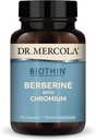 Dr. Mercola Biothin Berberine ile Kromium - Sağlıklı Metabolik Fonksiyonlar - Gelişmiş Absorpsiyon - Non-GMO, Gluten-Free & Soy-Free - 30 Capsules (30 Hizmet)